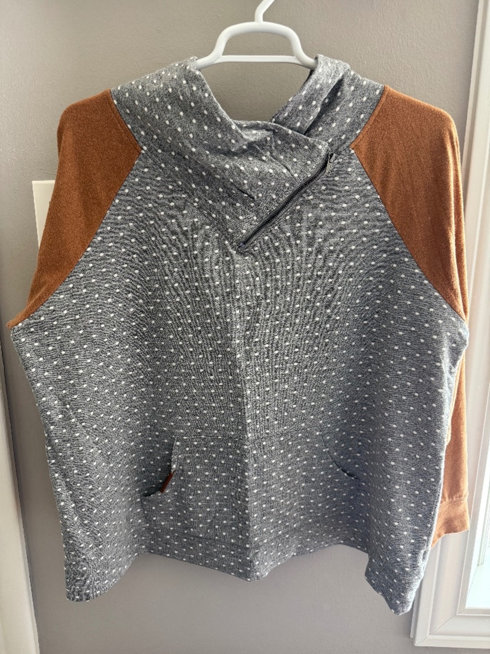 Maurices Womens 1X Asymmetrical Quarter Zip Sweatshirt